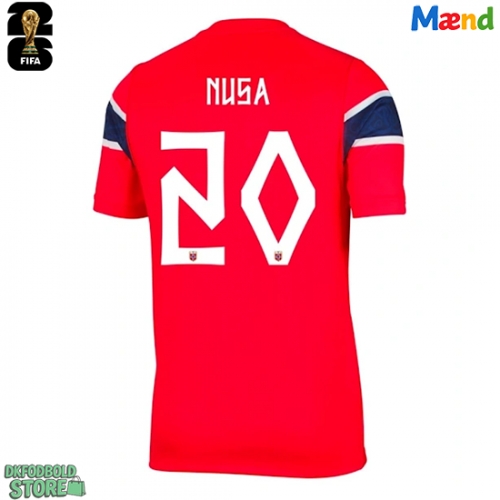 Norge Antonio Nusa #20 Replika Hjemmebanetrøje VM 2026 Kortærmet